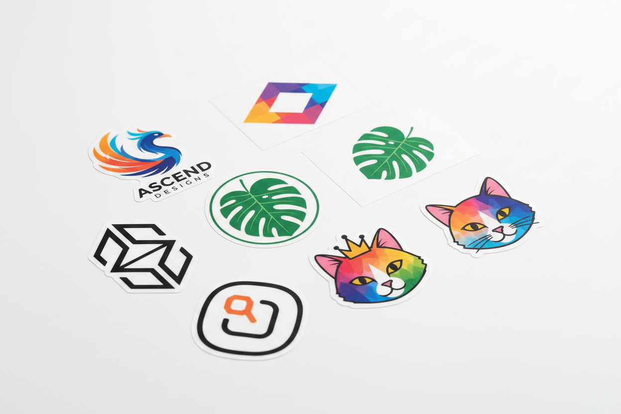DTF Stickers Flat Lay