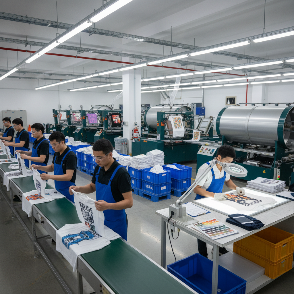 T-shirt Printing and Quality Control Factory